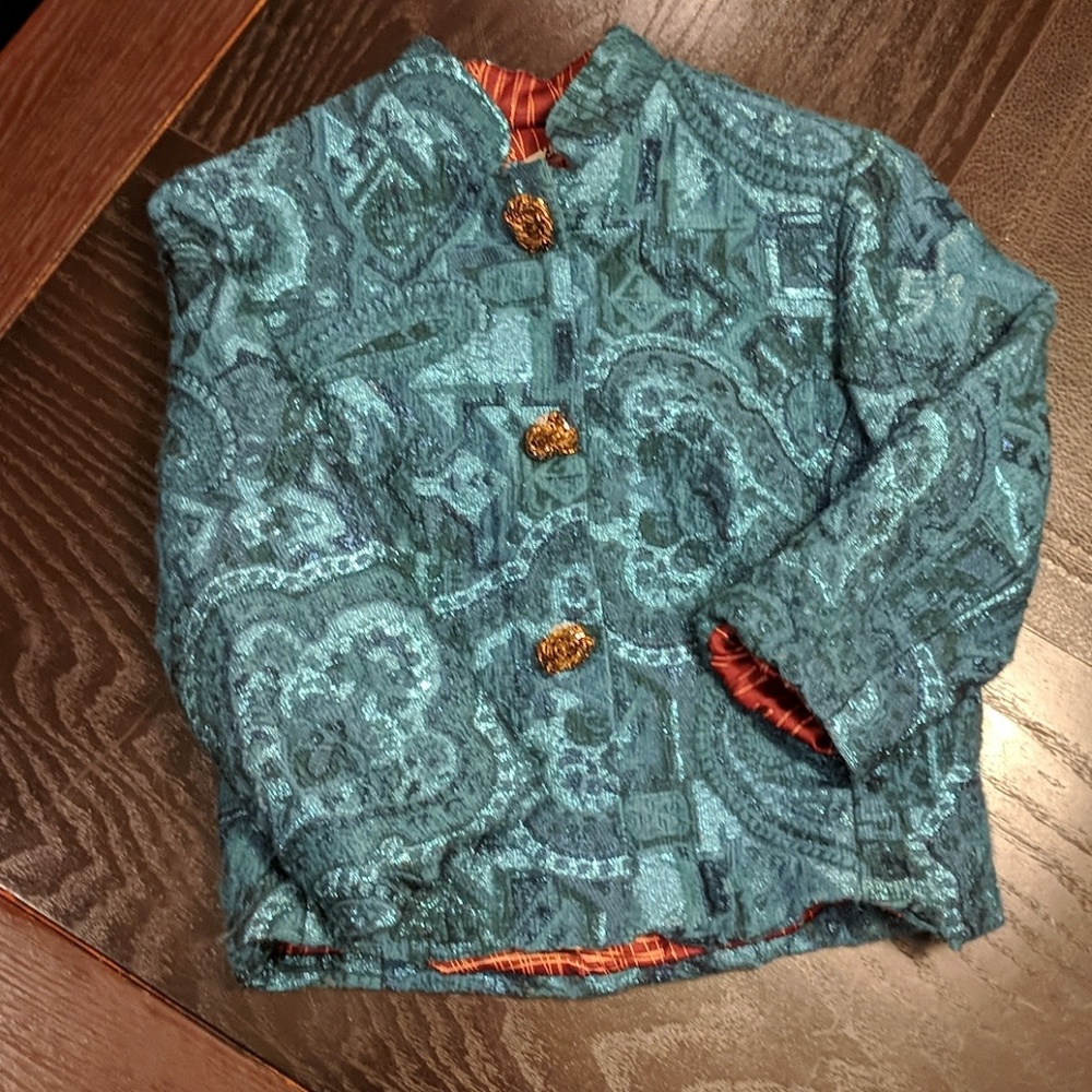 Fancy teal coat